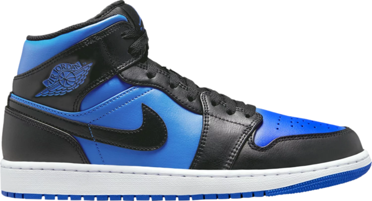 Air Jordan 1 Mid 'Black Royal Blue'