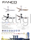 FANCO CEILING FAN / KIPAS SILING FANCO - BREEZA (F836/F846/F852) FANCO CEILING FAN / KIPAS SILING