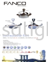 FANCO CEILING FAN / KIPAS SILING FANCO - RETRACTABLE (F1153 / F168) FANCO CEILING FAN / KIPAS SILING