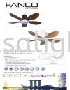 FANCO CEILING FAN / KIPAS SILING FANCO - NARCISSUS (FA16RC) FANCO CEILING FAN / KIPAS SILING