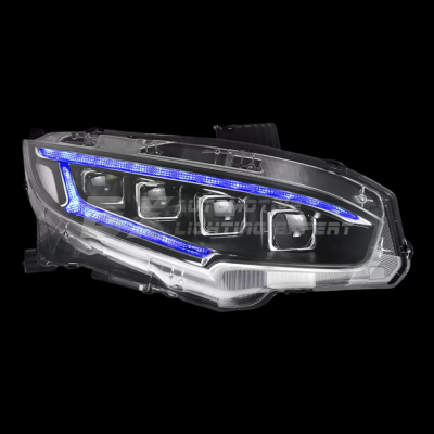 Honda Civic Fc / Tc / Tcp 16-21 - LED Headlamp (4 Projector Design)