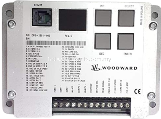 Woodward Controller DPG-2201-002 - Malaysia (Selangor, Johor, Kuala Lumpur, Penang, Labuan, Sarawak)