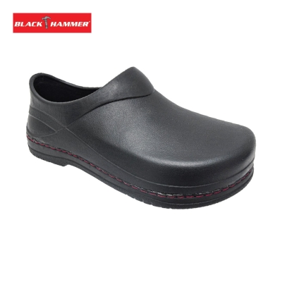 MEN SLIP ON SAFETY CLOG (BHC-S114-BK)(SXP.NM)