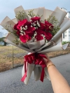 Rp20 -12 Pcs Red Roses  Roses õ Hand Bouquet 