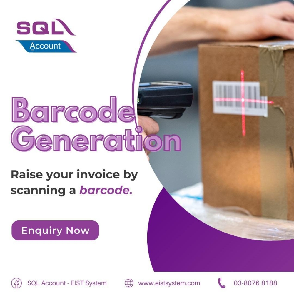 SQL ACCOUNT - Barcode Generation