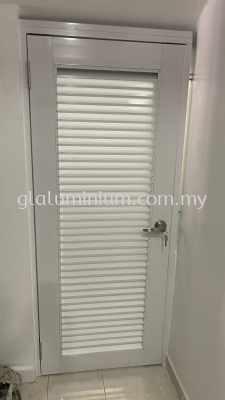 aluminum louver door ( powder Coating white)