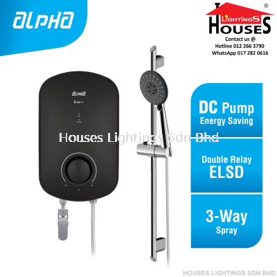 ALPHA - EVO i Instant Water Heater (DC Pump) - Matt Black