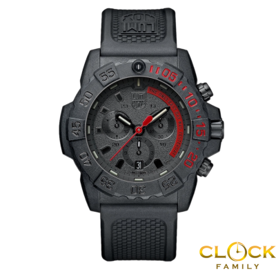 Luminox Navy Seal Chronograph Black Pu Strap Men Watch 3581.EY