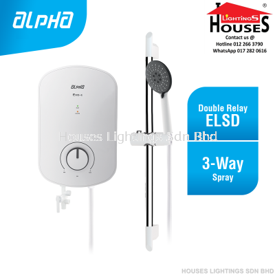 ALPHA - EVO E Instant Water Heater (Non Pump) - Ivory White