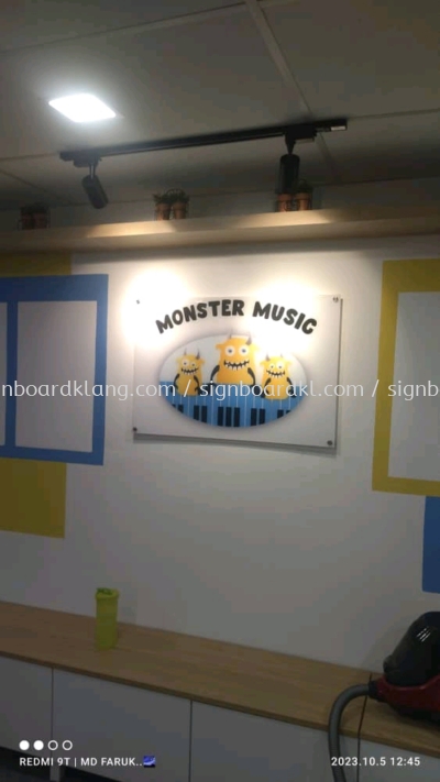 Monster Music Acrylic Poster Frame Signage At Setia Alam
