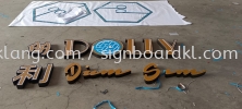 Dolly Dim Sum 3D Box Up LED Frontlit Lettering Signage  3D BOX UP LETTERING SIGNBOARD