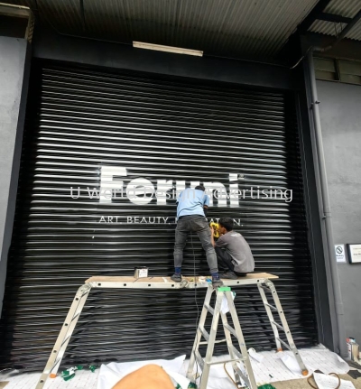 ROLLER SHUTTER PAINT LOGO AT FERUNI, KLANG VALLEY, PETALING, SUBANG JAYA, PUCHONG, DAMANSARA, BUKIT JALIL, BAYUEMAS, BANDAR BUKIT TINGGI, BOTANIC, BAYU TINGGI, SHAH ALAM, SETIA ALAM, SS2, SS15, SRI PETALING