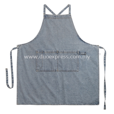 Simple Denim Apron Design for Coffee Shop & Restaurant