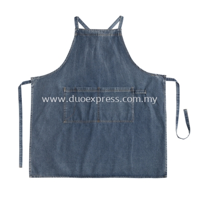 Simple Denim Apron Design for Coffee Shop & Restaurant