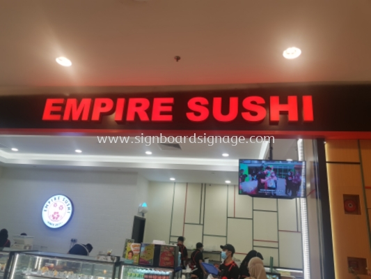 Signboard Empire Sushi # Signboard Shopping Mall # 3D LED Frontlit  # Box Up Signage