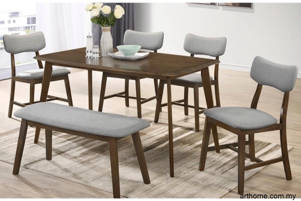 WOODEN DINING SET 1+4+B (SCIROCCO B + SCIROCCO B)