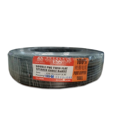 Fajar Pure Copper Twin Flat Cable 100m