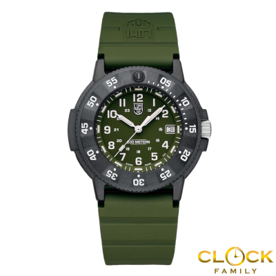 Luminox Navy Seal Original Evo Series 3013.EVO.S Green Rubber Strap Men Watch