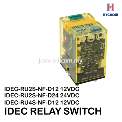 IDEC RELAY SWITCH RU2S / RU4S-NF-D12/ D24 12-24VDC