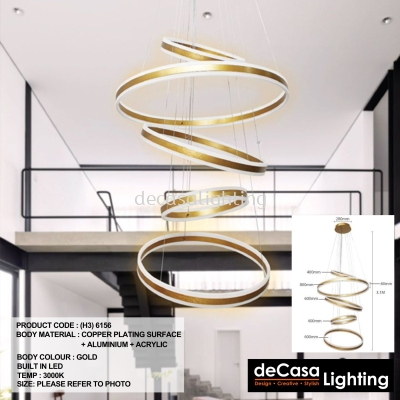 MODERN RING PENDANT LIGHT (H3-6156)