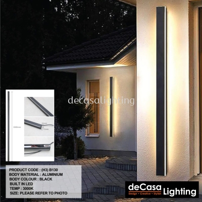 OUTDOOR LINEAR WALL LIGHT (H3-B130)