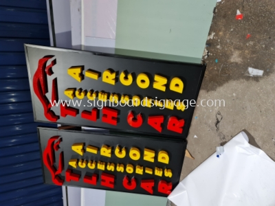 3D Signboard # LED Signboard # Signboard Kedai Accessories #3D LED frontlit Signboard