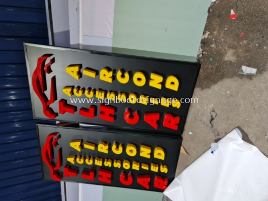 3D Signboard # LED Signboard # Signboard Kedai Accessories #3D LED frontlit Signboard