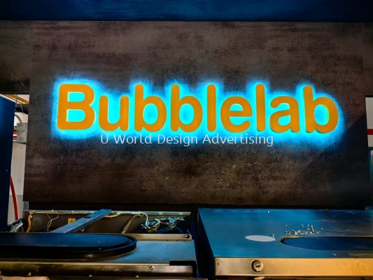 3D BOX UP LETTERING BACKLIT SIGNAGE  AT BUBBLELAB KLANG, SHAH ALAM, PUCHONG, PUTRA HEIGHTS, BAYUEMAS, DAMANSARA, SUBANG JAYA, PJ, CHERAS, AMPANG, KLANG VALLEY, KL, BUKIT TINGGI, BOTANIC, SETIA ALAM