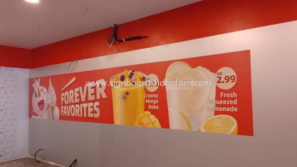 Mixue Seri Kembangan - Indoor Wallpaper Sticker #3d led boxup signbord #3dledsignboard #3dboxup #3dsignb