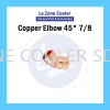 Copper Elbow 7/8'' Copper Elbow 45 Copper Pipe & Fittings