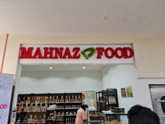 Signboard Mahnaz Food # Indoor Signboard # Mahnaz Food Signage # Shopping Mall Singage