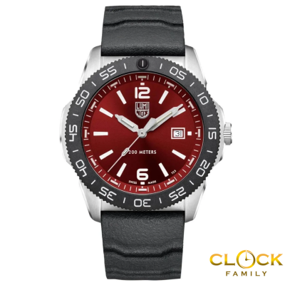 Luminox Pacific Diver Series 3135 Red Dial Black Genuine Rubber Strap Men Watch