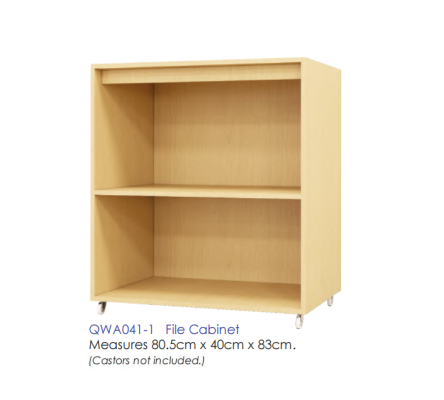 QWA041-1 File Cabinet - Wooden Cabinet