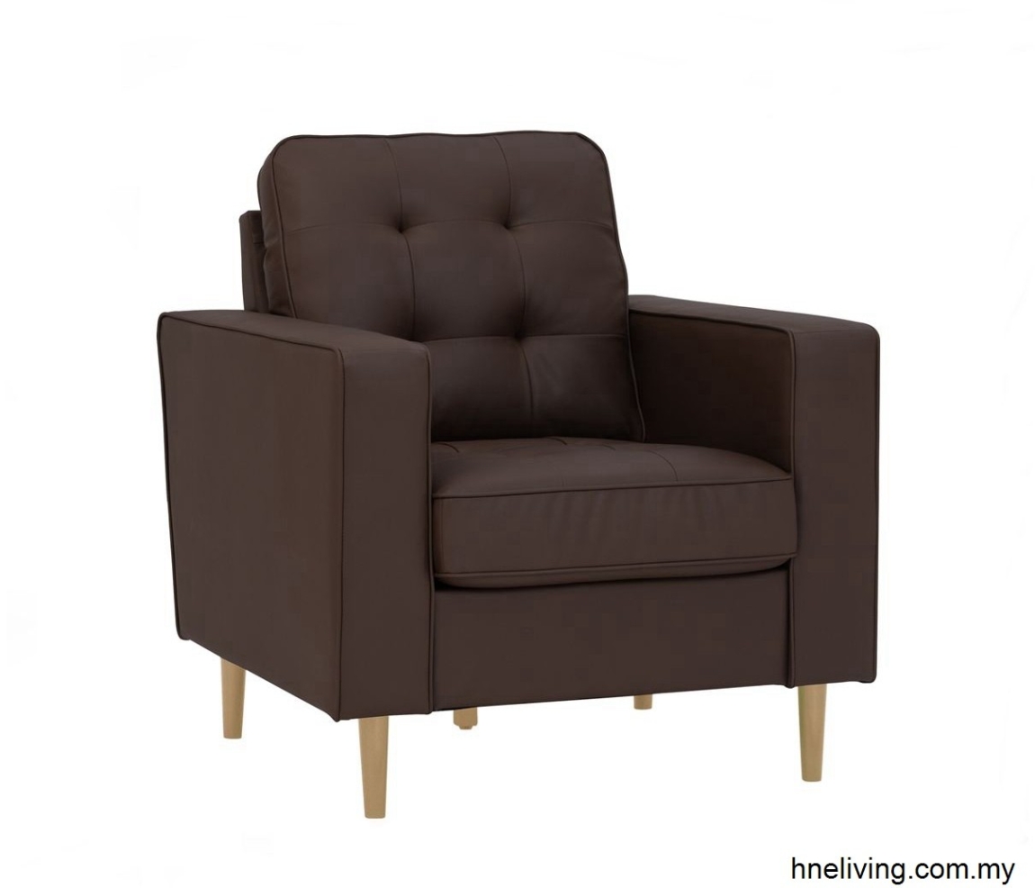 Royce 1 Seater - Brown 1 Seat Sofa Sofa Furniture Choose Sample / Pattern Chart