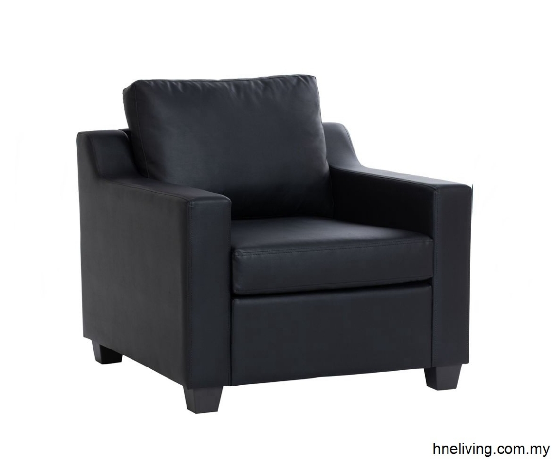 Baleno 1 Seater Sofa - Black 1 Seat Sofa Sofa Furniture Choose Sample / Pattern Chart