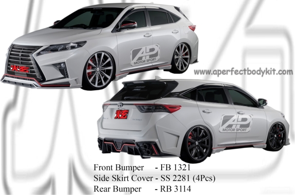 Toyota Harrier 2015 Roj Style Bumperkits 