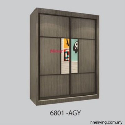 Wardrobe 6x8 - Ash Grey (6801)