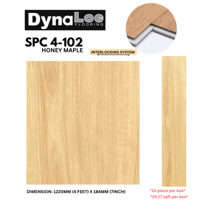 4mm SPC Click Flooring - Honey Maple ( SPC4-102 )