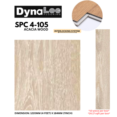 4mm SPC Click Flooring - Acacia Wood ( SPC4-105)