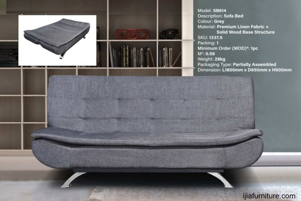 Katil Sofa - SB614 (Kelabu)