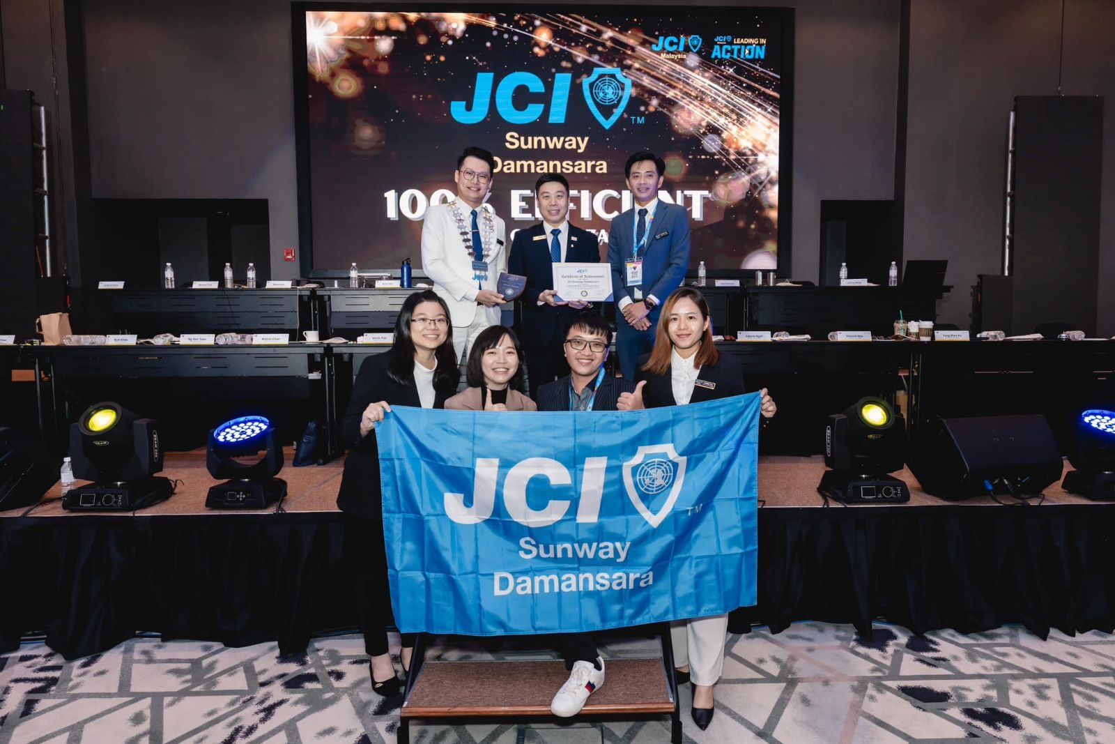 Congratulations to JCI Sunway Damansara for 1st Time Achieving 100% Efficient Local Organisation Award in year 2023