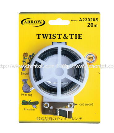 Silver Colour Twist & Tie Silver Colour Twist & Tie Wire Roll, Twist & Tie ARROW