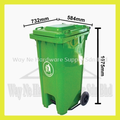 240L Mobile Garbage Bin With Pedal