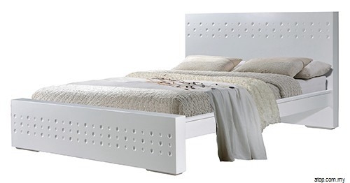 Atop ATN 3505WH Queen Size Bed Frame Queen Size Bed Frame Bed & Bedframe Choose Sample / Pattern Chart