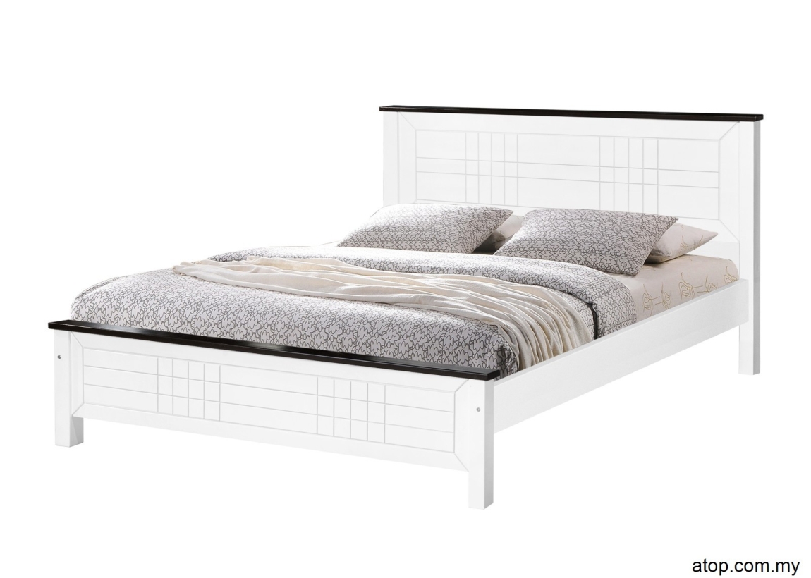 CS 1503 (WHW) 5 ft Bed Frame Queen Size Bed Frame Bed & Bedframe Choose Sample / Pattern Chart