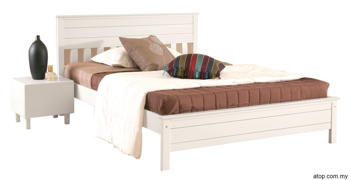Atop ATN 9631WH King Size Bed Frame King Size Bed Frame Bed & Bedframe Choose Sample / Pattern Chart