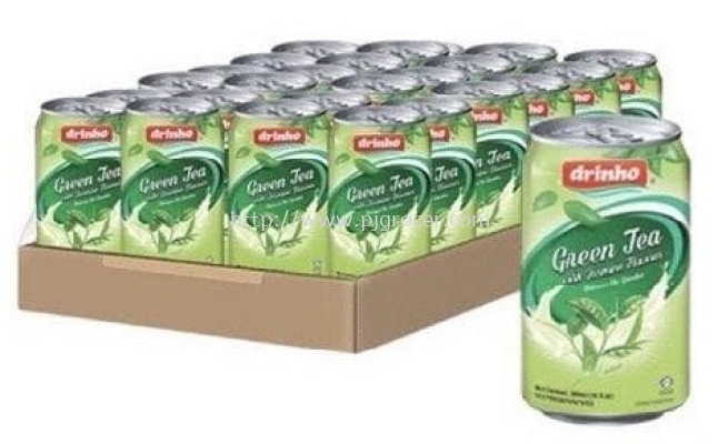 DRINHO GREEN TEA WITH JASMINE CAN 300ML