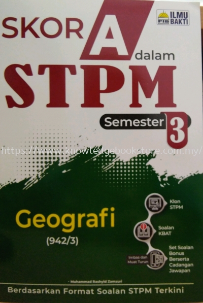 SKOR A STPM GEOGRAFI SEMESTER 3