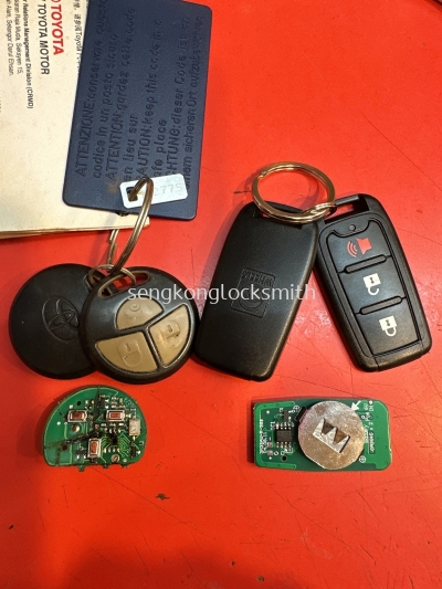 repair Toyota Vios ncp93 car key remote control 