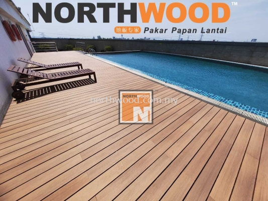 Dark walnut WPC Decking